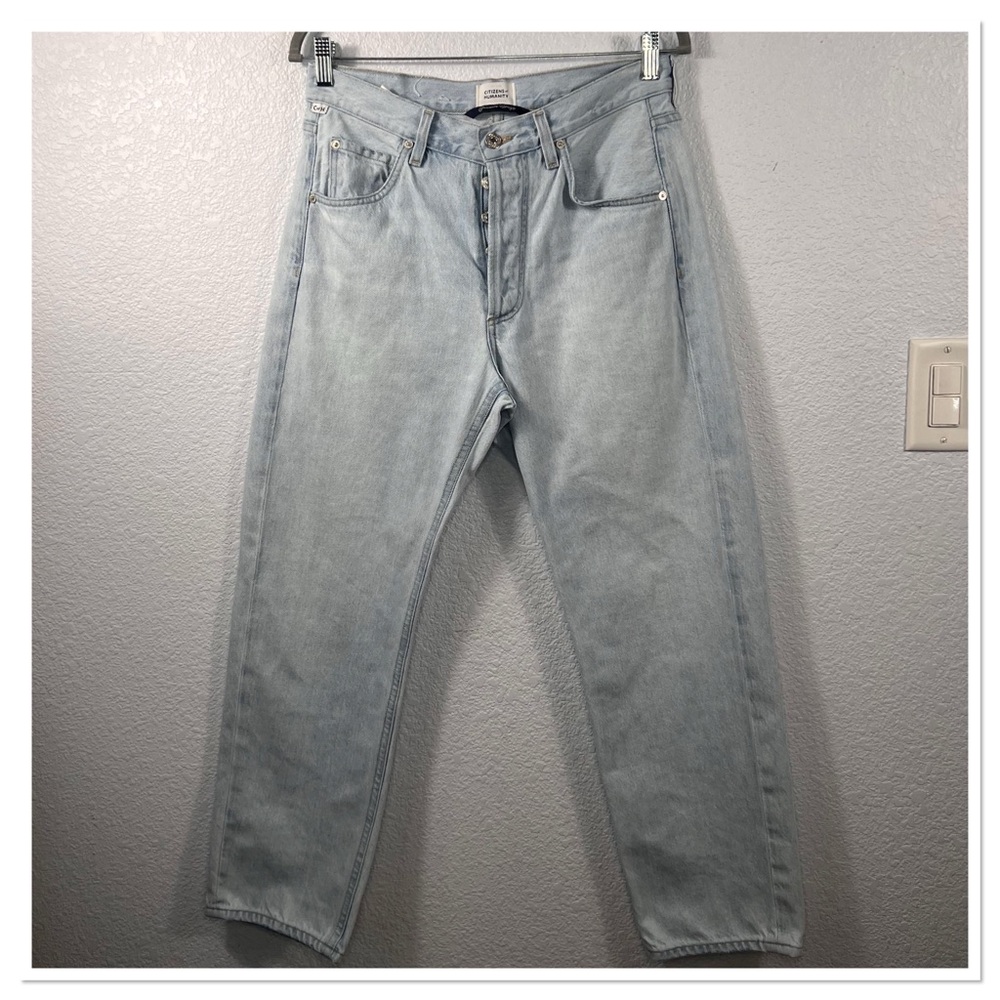 Citizens Of Humanity Light Wash High Rise Straight Leg Denim RN# 109670 Sz 26